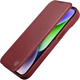 Чохол-книжка iCarer Curved Edge Oil Wax Real Leather Folio Case для Apple iPhone 14 Pro Max Red (WMI14220716-RD) - зображення 7