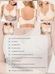 Бесшовный бюстгальтер 2XL (85F, 90C, 90D, 90E) Free Bra анатомический лиф без косточек широкие бретели Бежевый 536401919 - изображение 2