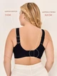 Бесшовный бюстгальтер 3XL (90F, 95C, 95D, 95E) Free Bra анатомический лиф без косточек широкие бретели Черный 536401894 - изображение 7