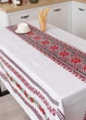Скатертина бавовняна "Буковина" (червона) 1.1м х 1.5м - изображение 2