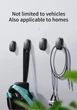 Набор креплений Baseus Car Hooks Organizer Storage Hanger for USB Cable Headphone Key Storage Car Accessory Car Adhesive Hook Hanger (Комплект 4шт) Black - изображение 7