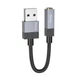 Адаптер перехідник Hoco UPA32D, USB to Jack 3.5, 15cm, black - зображення 2