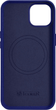 Etui iCarer Litchi Premium Leather Magsafe Back Case do Apple iPhone 14 Dark Blue (WMI14220709-DB) - obraz 3