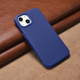 Etui iCarer Litchi Premium Leather Magsafe Back Case do Apple iPhone 14 Dark Blue (WMI14220709-DB) - obraz 14