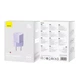 Мережевий зарядний пристрій Baseus GaN5 Fast Charger(mini) 1C 20W EU Purple - изображение 2