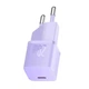 Мережевий зарядний пристрій Baseus GaN5 Fast Charger(mini) 1C 20W EU Purple - изображение 5