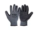 Перчатки хлопковые утепленные MASTERTOOL CRINKLE LATEX COTTON латексное покрытие ладони 10.5" подвес серо-черные 83-0605 - изображение 1