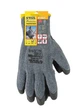 Перчатки хлопковые утепленные MASTERTOOL CRINKLE LATEX COTTON латексное покрытие ладони 10.5" подвес серо-черные 83-0605 - изображение 2
