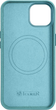 Etui iCarer Litchi Premium Leather Magsafe Back Case do Apple iPhone 14 Green (WMI14220709-GN) - obraz 3