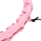 Hula-hop plus size light pink z wypustkami i obciążnikiem HMS HHW11 (5907695553529) - obraz 9