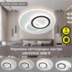 Керована світлодіодна люстра Esllse UNIVERSE 80W 3000-6500К R-ON/OFF-450×51- WHITE/BLACK-220-IP20 - зображення 2