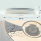 Управляемая музыкальная светодиодная люстра Esllse SONG RGB 60W R-SMART-380×70- WHITE/CHROME/SHINY-220-IP20 - изображение 8