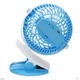 Переносной USB мини-вентилятор Mini Fan ML-F168 с аккумулятором на прищепке, синий - изображение 4