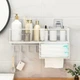 Полка настенная с держателем Modern Home 40 х 13.5 х 19.5 см (M50244) Белый - изображение 2