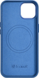 Etui iCarer Litchi Premium Leather Magsafe Back Case do Apple iPhone 14 Plus Light Blue (WMI14220711-LB) - obraz 3