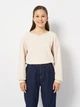 Подростковый свитшот для девочки Sinsay 3639J-12X 146 см Бежевый (5904298308976) - изображение 1