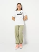 Подростковая футболка для девочки Puma ESS No.1 Logo 68489202 146-152 см Puma White (4067983815683) - изображение 3