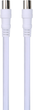 Kabel TechniSat Coaxial IEC - IEC 3 m White (76-4830-03) - obraz 1