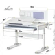 Дитячий стіл Evo-Kids TH-325 Grey Білий / Сірий (TH-325 W/G) - зображення 4