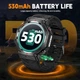 Смарт-часы для мужчин с фонариком, с GPS, функцией SOS, 530 mAh аккумулятор, два ремешка - изображение 5