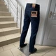 Джинсы Wrangler мужские прямые стрейч классические 42 синие - изображение 3