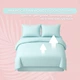 Комплект постельного белья евро Tropical Dream IDEIA, в подарочной упаковке мята - изображение 3