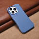 Панель iCarer Litchi Premium Leather Magsafe Back Case для Apple iPhone 14 Pro Light Blue (WMI14220710-LB) - зображення 14