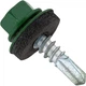 Саморез snapt для кровли, DIN 7504 K, сверло, EPDM шайба, металл, RAL 6005, 4.8x19, SW8 250 шт (1011901733) - изображение 1