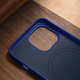 Etui iCarer Litchi Premium Leather Magsafe Back Case do Apple iPhone 14 Pro Max Dark Blue (WMI14220712-DB) - obraz 17