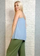 Майка прямого крою з креп шифону, блакитна di classe M-XL 13-212020 - изображение 4