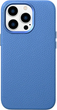 Etui iCarer Litchi Premium Leather Magsafe Back Case do Apple iPhone 14 Pro Max Light Blue (WMI14220712-LB) - obraz 1