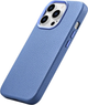 Etui iCarer Litchi Premium Leather Magsafe Back Case do Apple iPhone 14 Pro Max Light Blue (WMI14220712-LB) - obraz 5