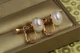 Серьги клипсы Xuping Jewelry шарики белый перламутр 1,6 см золотистые - изображение 2