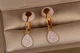 Серьги клипсы Xuping Jewelry капля с камнями 2,9 см золотистые - изображение 1