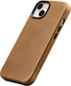 Etui iCarer Oil Wax Premium Leather Magsafe Back Case do Apple iPhone 14 Brown (WMI14220701-TN) - obraz 7