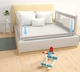 Захисний бар'єр для ліжка EcoToys сірий 150x61x25 см (5905817006441) - зображення 10