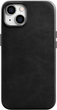 Etui iCarer Oil Wax Premium Leather Magsafe Back Case do Apple iPhone 14 Black (WMI14220701-BK) - obraz 1