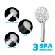 Водосберегающая душевая лейка DROP SPA3F-110CH с 3 SPA потоками - Экономия 42% - изображение 2