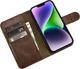Чохол-книжка iCarer Oil Wax Premium Leather 2in1 Wallet Case з RFID для Apple iPhone 14 Plus Brown (WMI14220723-BN) - зображення 4