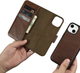 Чохол-книжка iCarer Oil Wax Premium Leather 2in1 Wallet Case з RFID для Apple iPhone 14 Brown (WMI14220721-BN) - зображення 13