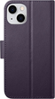 Чохол-книжка iCarer Real Cowhide Premium Leather 2in1 Wallet Case з RFID для Apple iPhone 14 Plus Dark Purple (WMI14220727-DP) - зображення 2