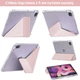 Чохол обкладинка Transparent Y-Fold desing + Right Pencil Holder BBM1 для iPad Pro 11" 2024 (M4)/2025(M5) Рожевий - зображення 4