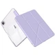 Чохол обкладинка Transparent Y-Fold desing + Right Pencil Holder BBM1 для iPad Pro 11" 2024 (M4)/2025(M5) Бузковий - зображення 4