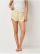 Пижамные шорты женские H&M 1154185 L Желтые (KAY2000001633427) - изображение 1