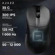 Бездротова (Bluetooth + 2,4G) ігрова миша AJAZZ AJ179 V2 MAX PAW3311, 800mAh, 12000DPI, BLACK/ЧОРНА (AJ179MB) - изображение 8