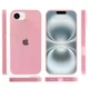Чохол Silicone Premium case з захистом камери для iPhone 16e та iPhone 17e Full Camera Protective pink 6379 - изображение 3