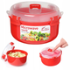 Pojemnik Sistema Steamer czerwony 915 ml (9414202011138) - obraz 11