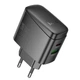 Адаптер сетевой HOCO Bright PD charger CS63A |1USB/1Type-C, 65W/3A| 4997232 - зображення 1