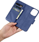 Чохол-книжка iCarer Real Cowhide Premium Leather 2in1 Wallet Case з RFID для Apple iPhone 14 Pro Max Blue (WMI14220728-BU) - зображення 15