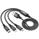 Кабель Combo HOCO Lightning/Type-C/Micro USB 3-in-1 Super charging cable X76 | 1m, 2A | 5035676 - зображення 6